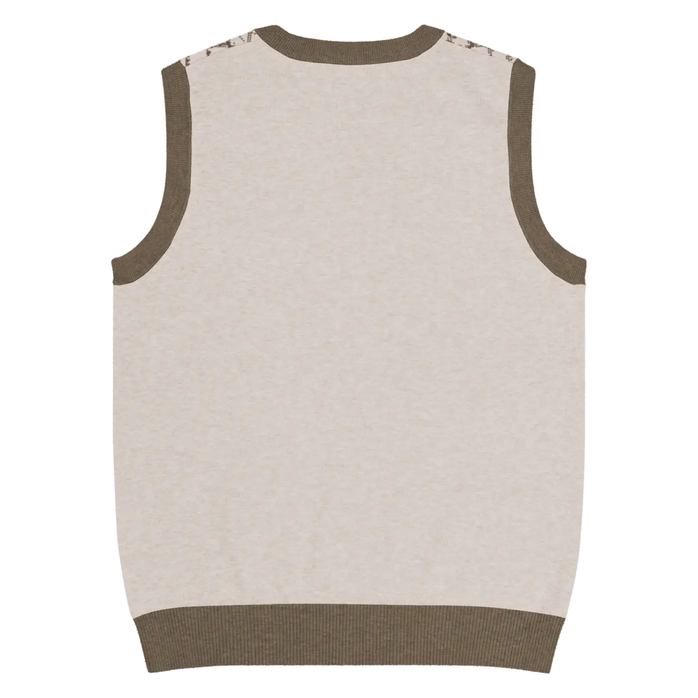 Geometric Diamond Knit V-Neck Vest - Retro Style - DipaliZ