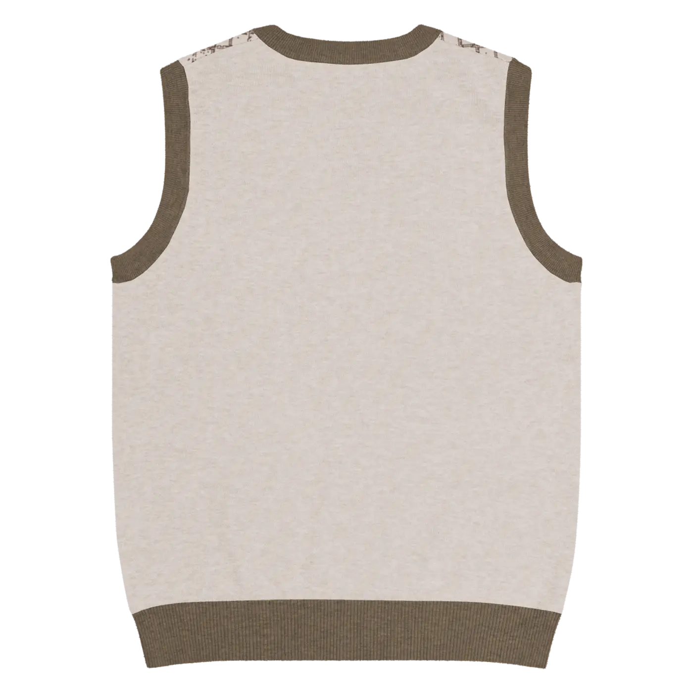 Geometric Diamond Knit V-Neck Vest - Retro Style - DipaliZ