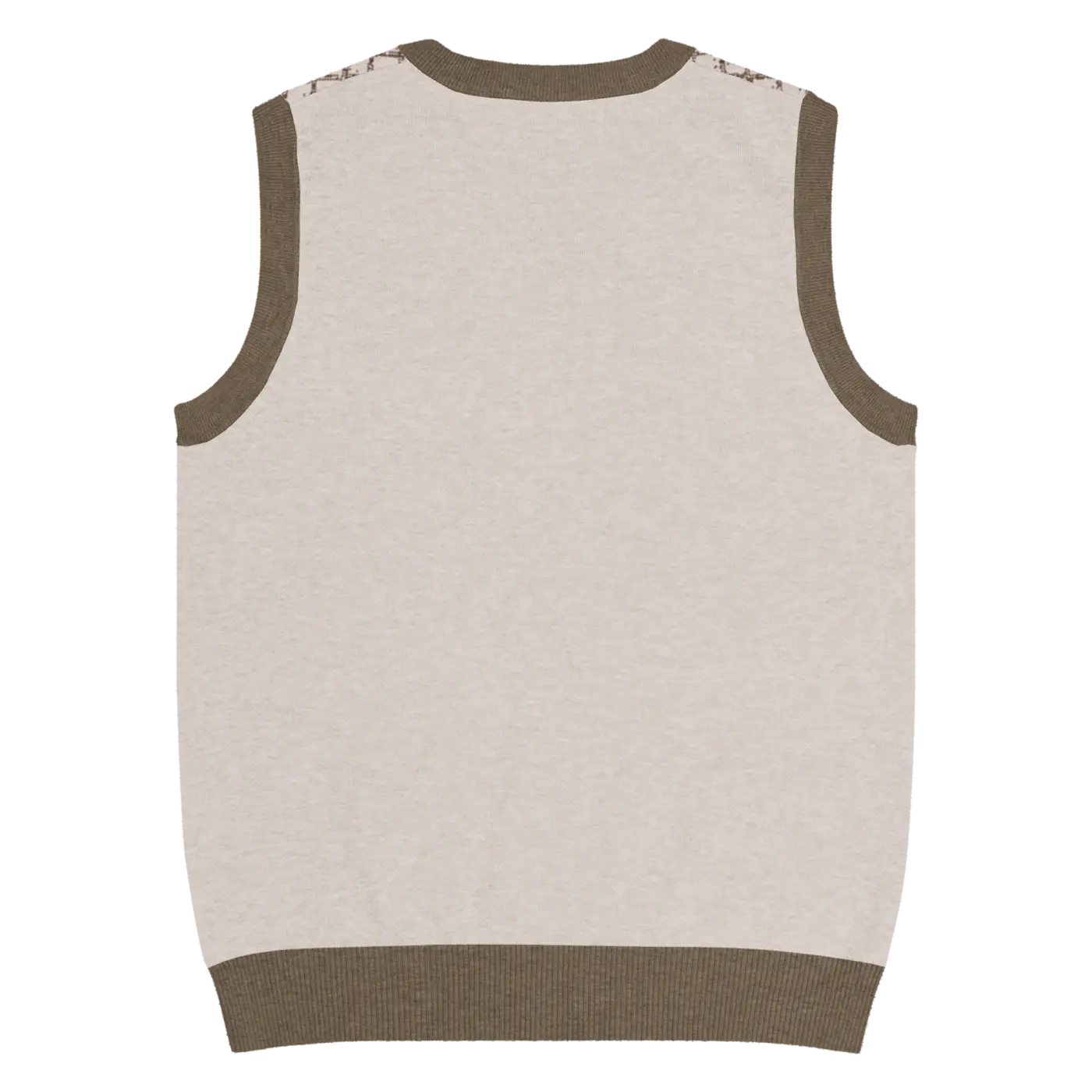 Geometric Diamond Knit V-Neck Vest - Retro Style - DipaliZ