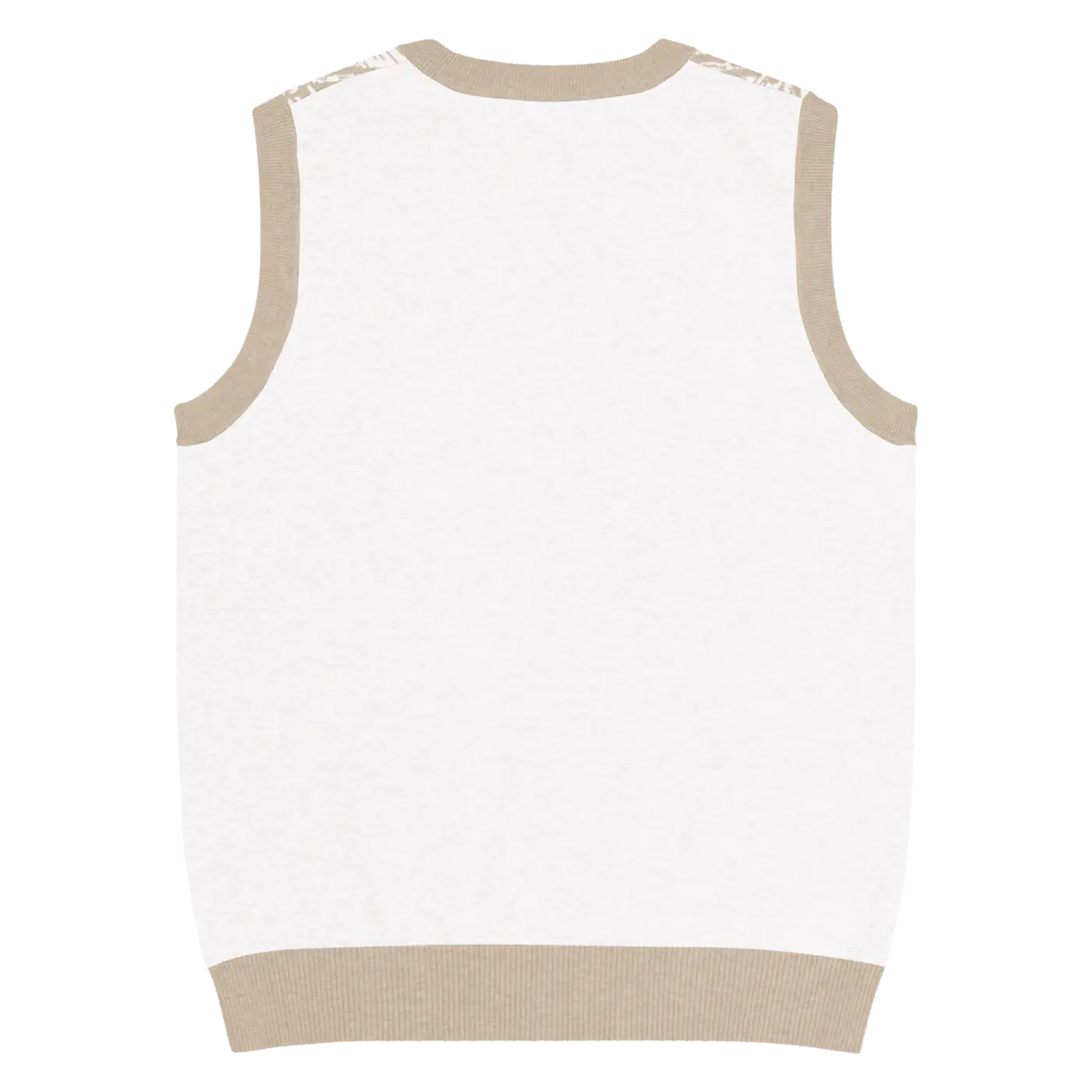 Geometric Diamond Pattern Knit V-Neck Vest - Retro Style - DipaliZ
