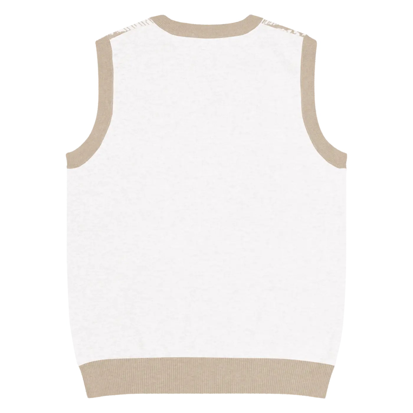 Geometric Diamond Pattern Knit V-Neck Vest - Retro Style - DipaliZ