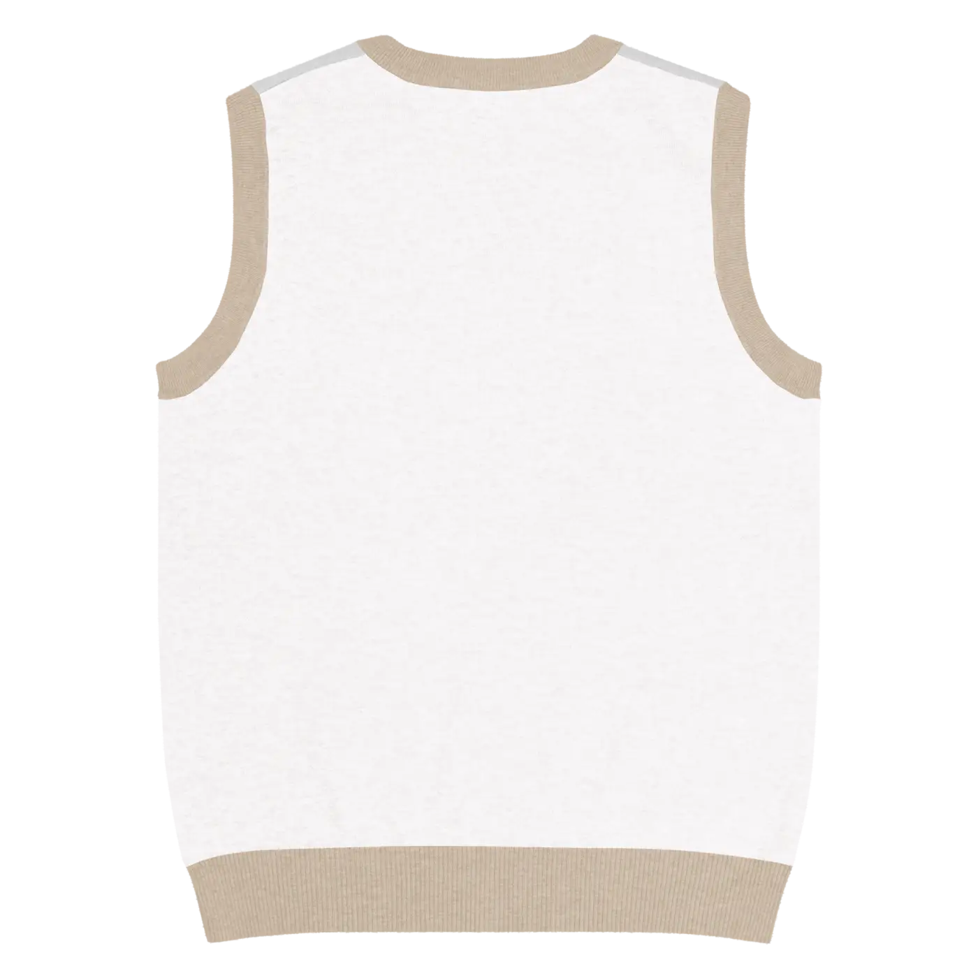 Geometric Diamond Pattern Knit V-Neck Vest - Retro Style - DipaliZ