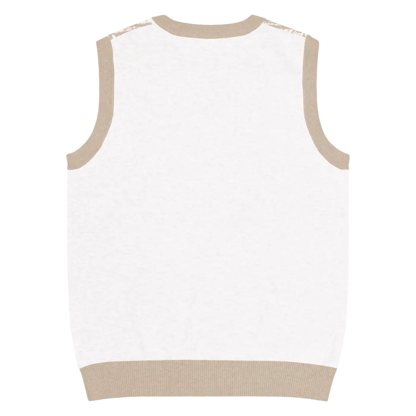 Geometric Diamond Pattern Knit V-Neck Vest - Retro Style - DipaliZ