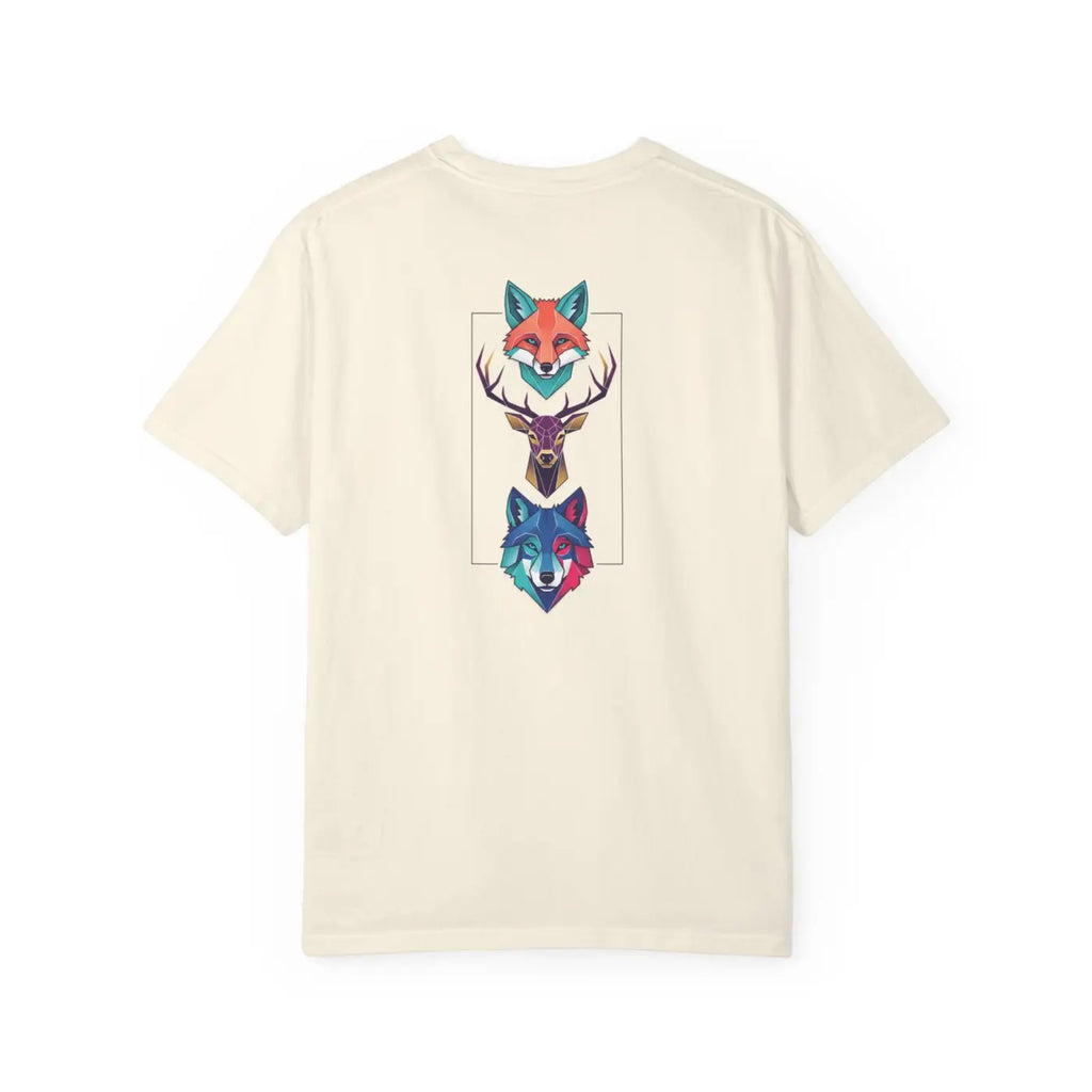 Geometric Forest Animals Tee - Bold Modern Design - DipaliZ