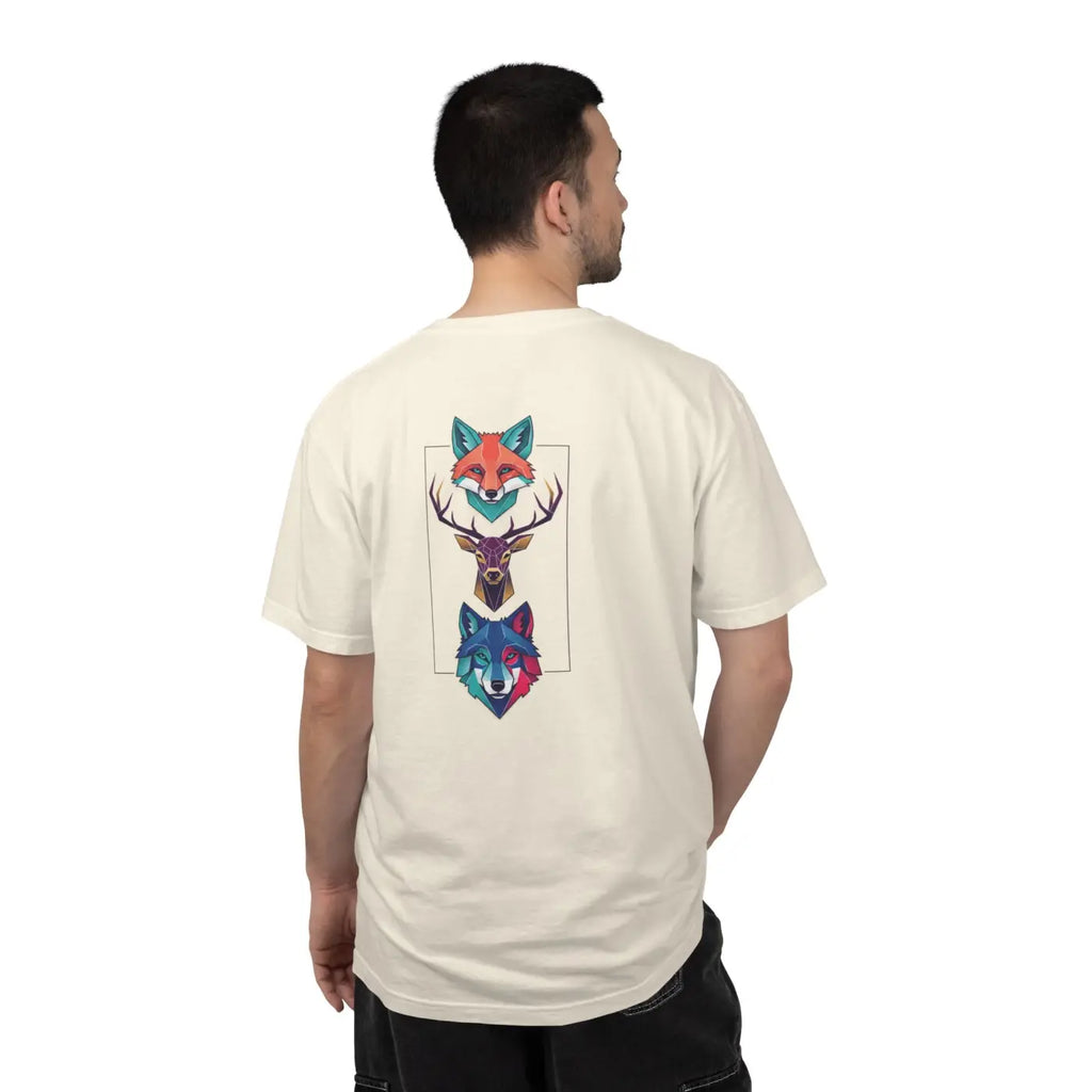 Geometric Forest Animals Tee - Bold Modern Design - DipaliZ
