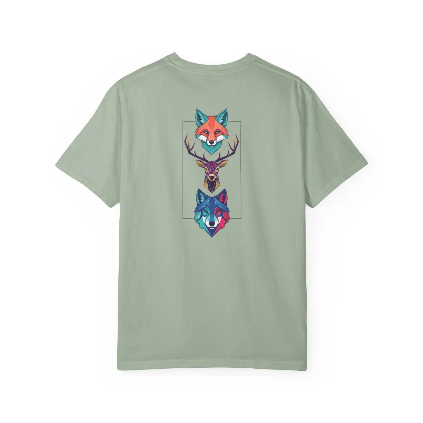 Geometric Forest Animals Tee - Bold Modern Design - DipaliZ