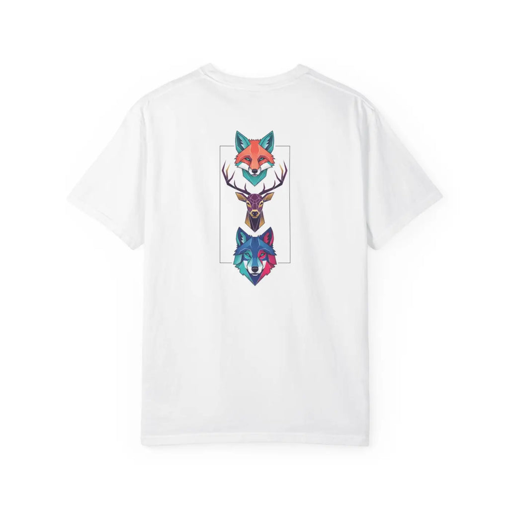 Geometric Forest Animals Tee - Bold Modern Design - DipaliZ
