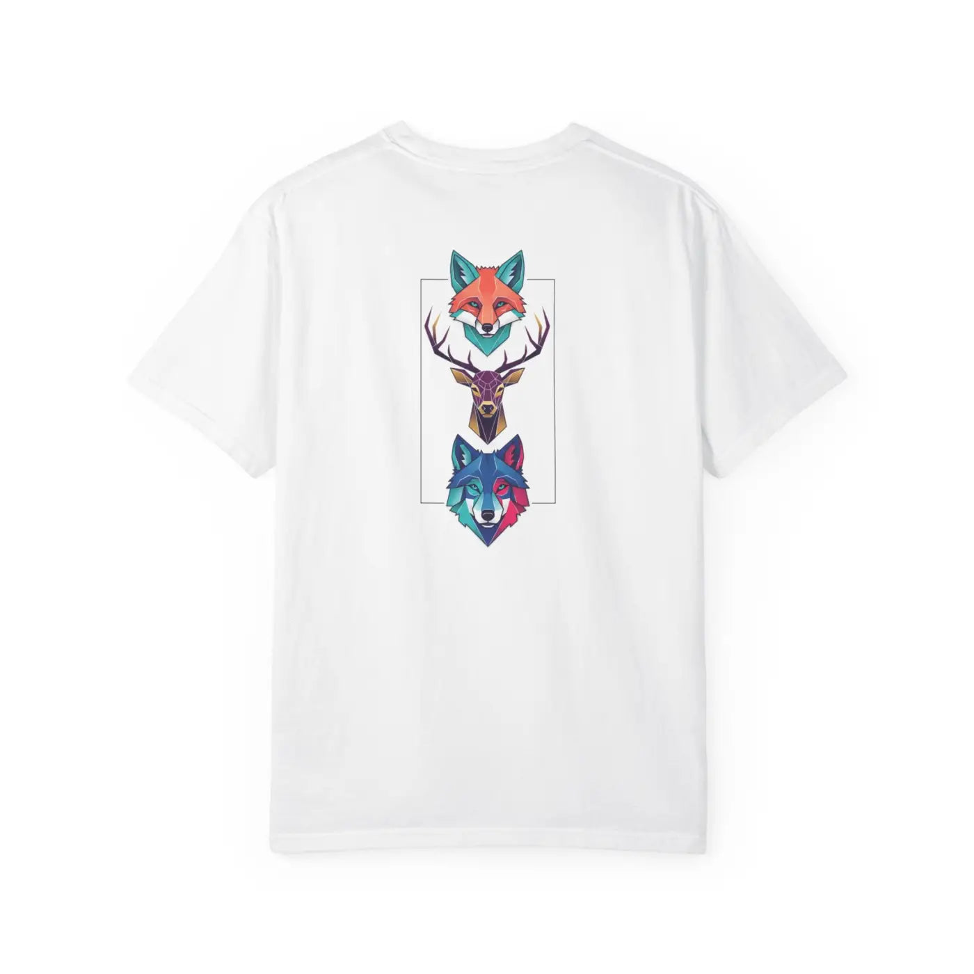 Geometric Forest Animals Tee - Bold Modern Design - DipaliZ