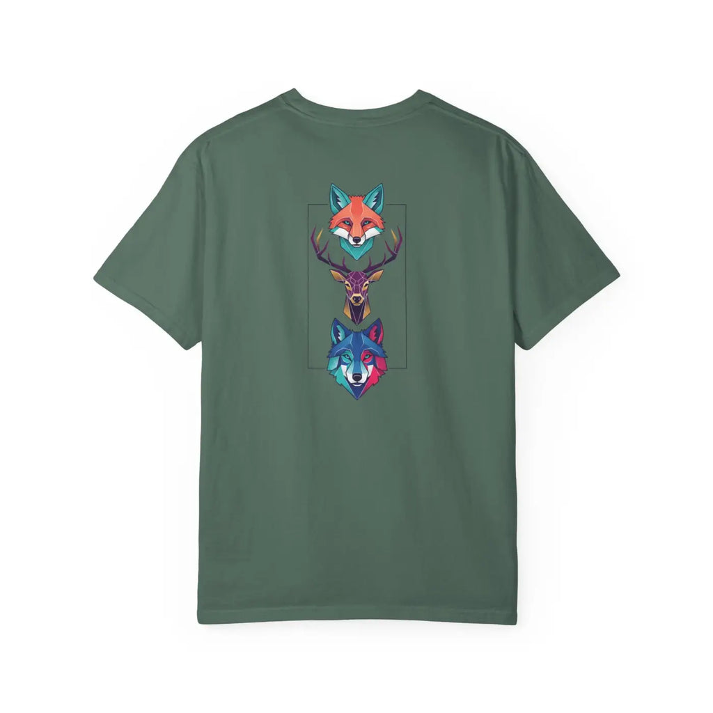 Geometric Forest Animals Tee - Bold Modern Design - DipaliZ