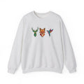 Geometric Forest Trio Sweatshirt - Woodland Wildlife Design - DipaliZ