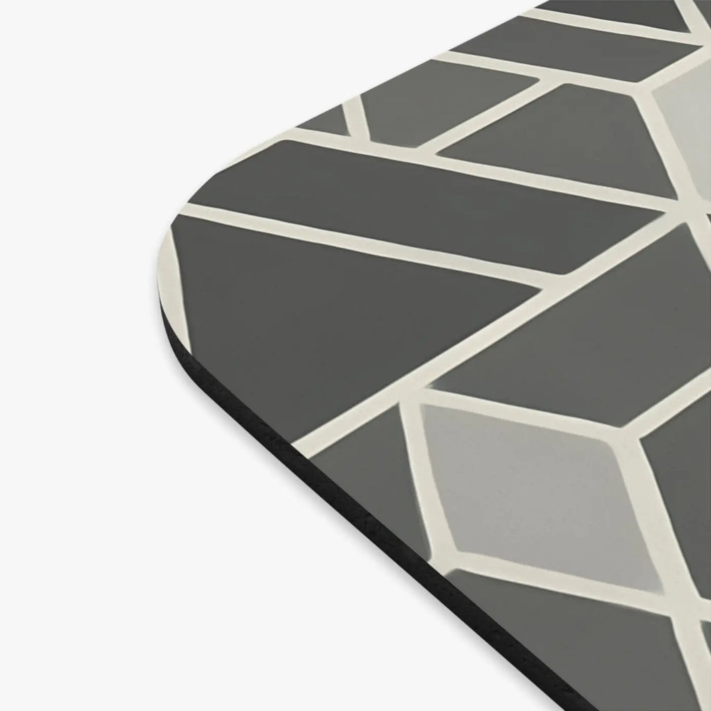 Geometric Mouse Pad - Modern Desk Accessory with Rubber Base - DipaliZ