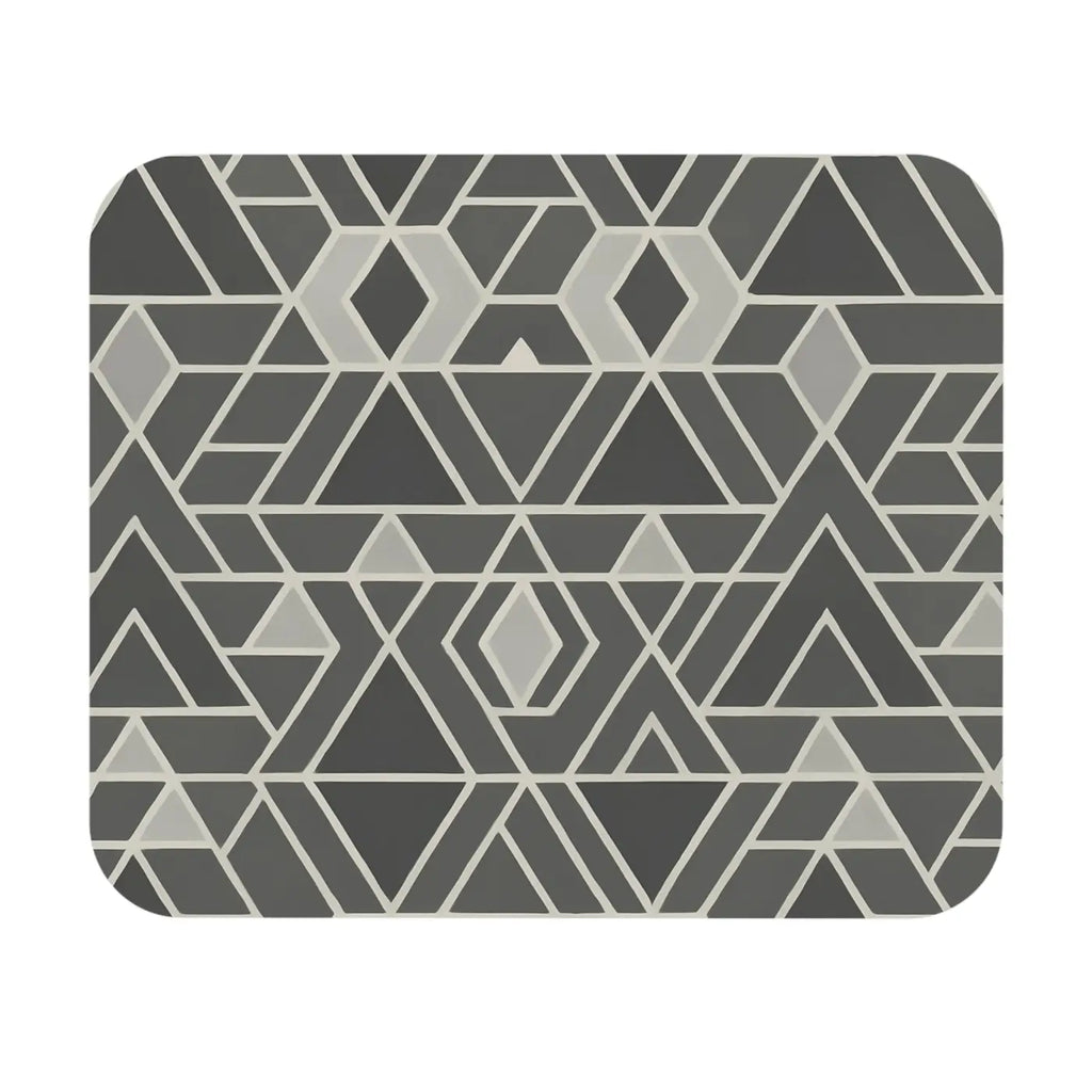 Geometric Mouse Pad - Modern Desk Accessory with Rubber Base - DipaliZ