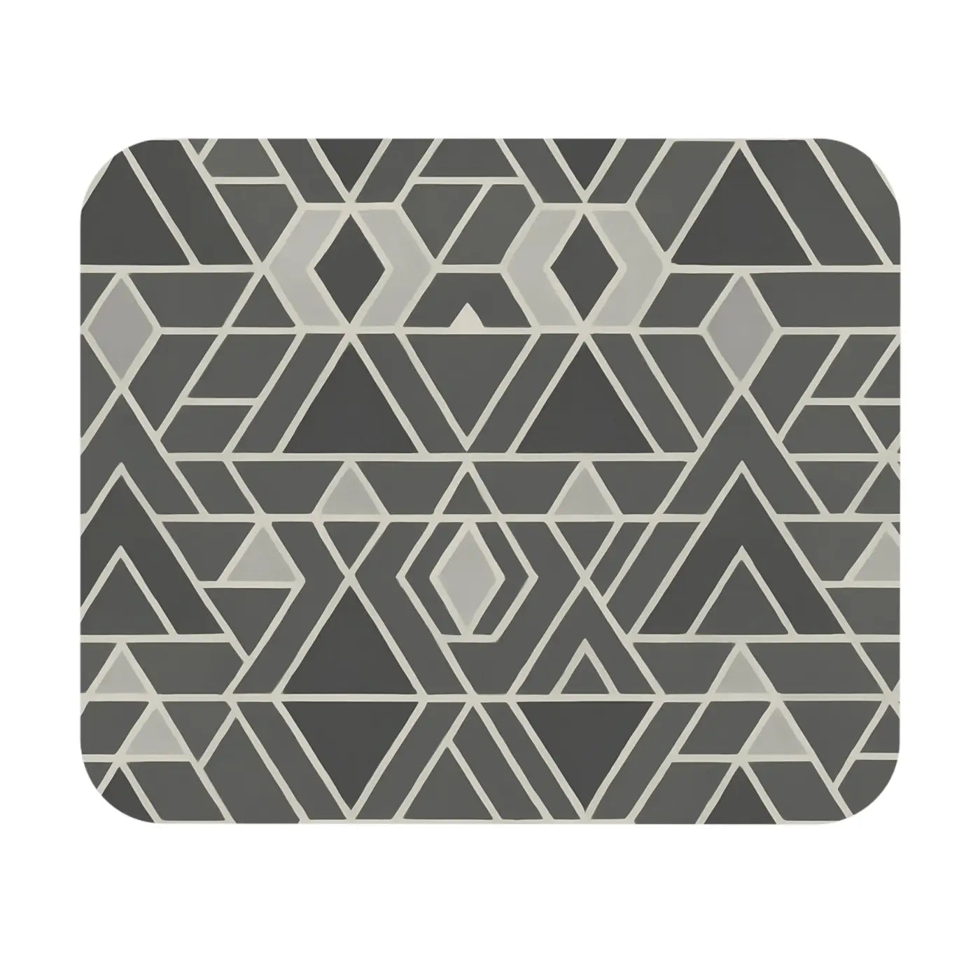 Geometric Mouse Pad - Modern Desk Accessory with Rubber Base - DipaliZ
