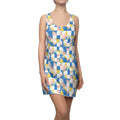 Geometric Pastel Racerback Dress - Retro Tile Charm - DipaliZ