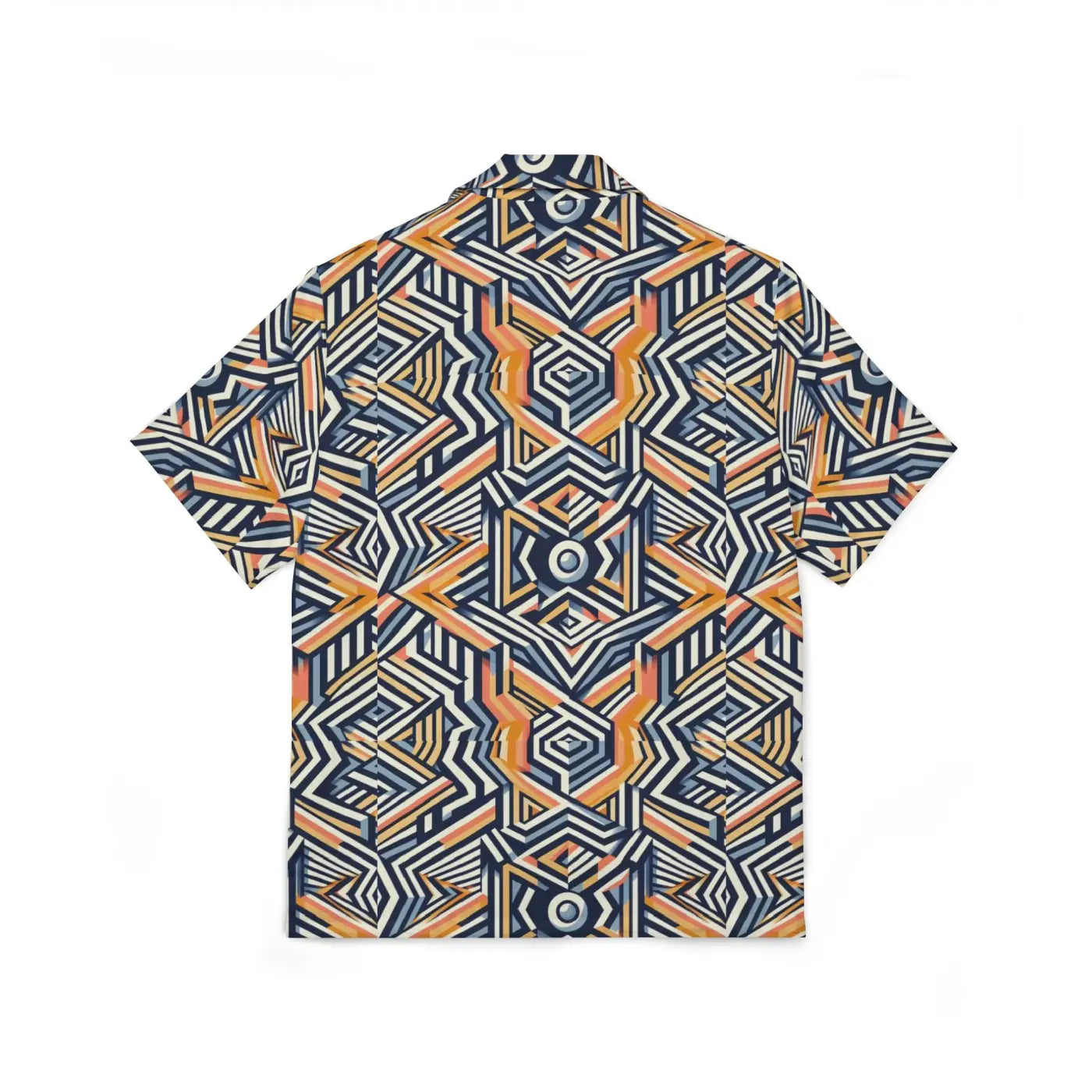 Bold Geometric Hawaiian Camp Shirt - Summer Style - DipaliZ