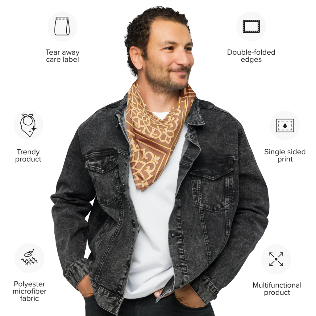 Geometric Print Bandana - UPF50 Sun Protection - DipaliZ