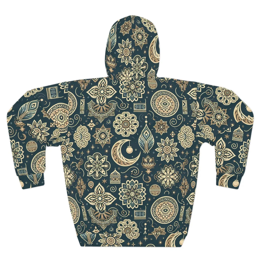 Unisex Pullover Hoodie - Bold Geometric Pattern - DipaliZ