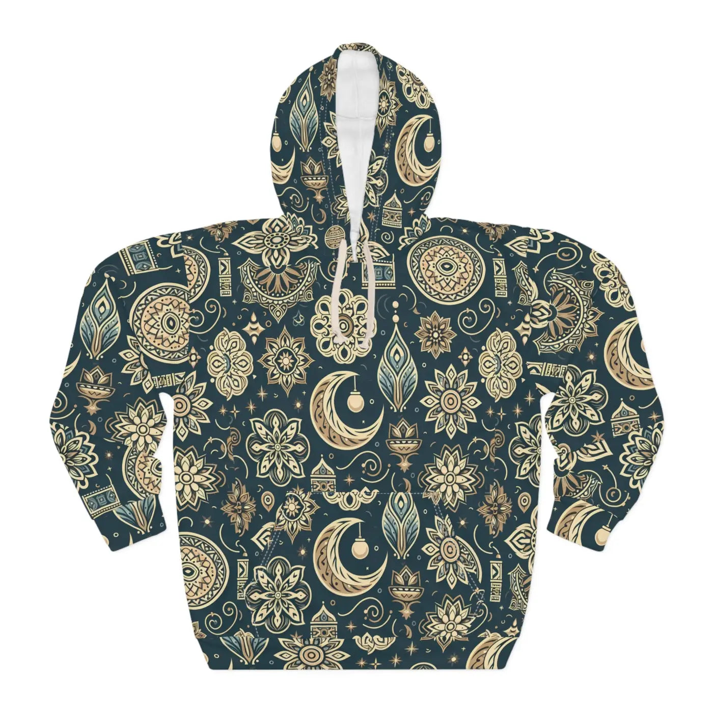 Unisex Pullover Hoodie - Bold Geometric Pattern - DipaliZ