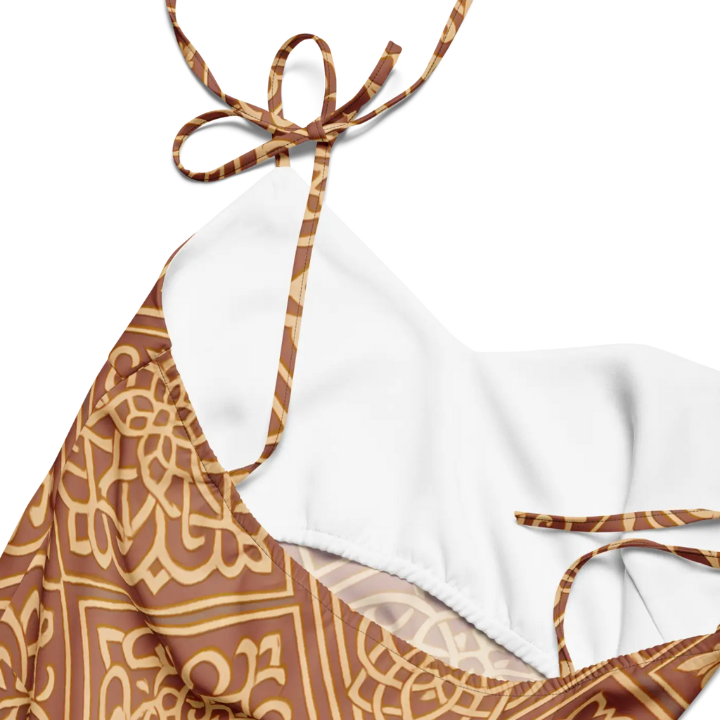 Geometric Pattern Midi Dress - Built-In Bra Support - DipaliZ
