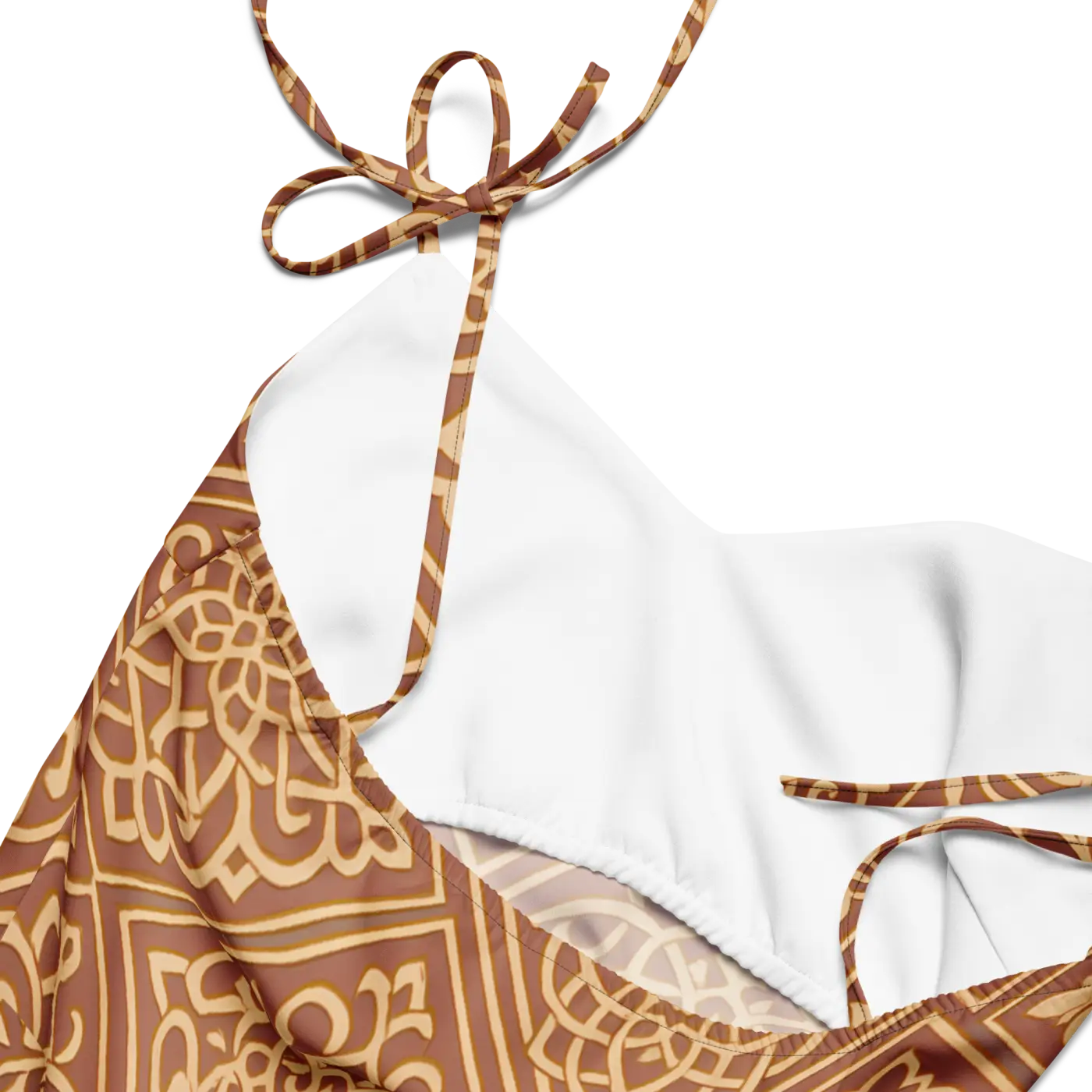 Geometric Pattern Midi Dress - Built-In Bra Support - DipaliZ