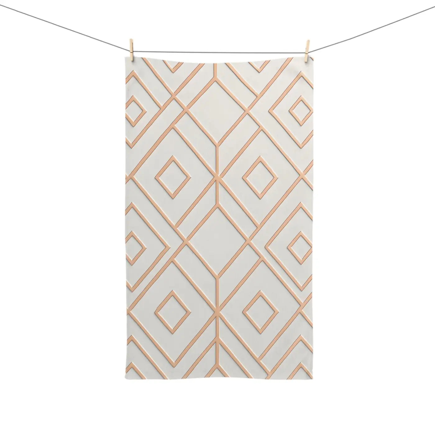 Premium Geometric Pattern Hand Towel - Bathroom Decor - DipaliZ