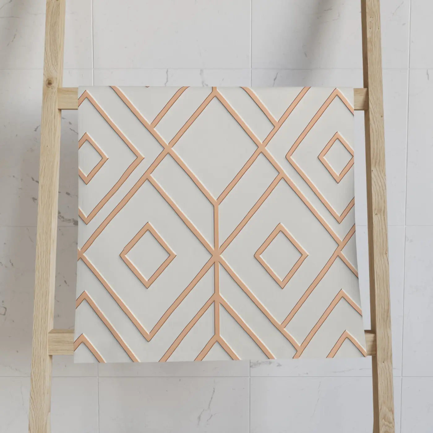 Premium Geometric Pattern Hand Towel - Bathroom Decor - DipaliZ