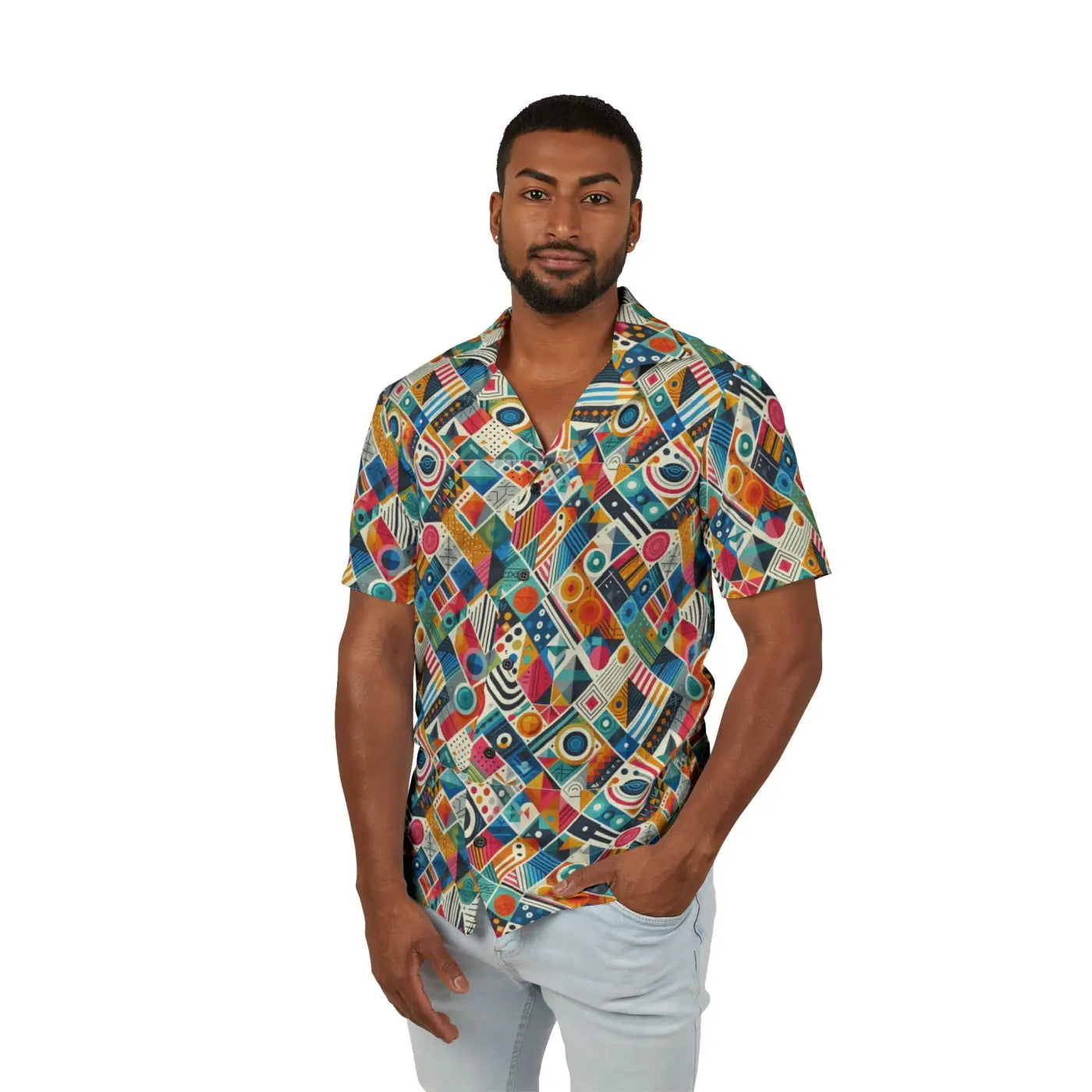 Vibrant Hawaiian Camp Shirt - Tailored Fit Summer Style - DipaliZ