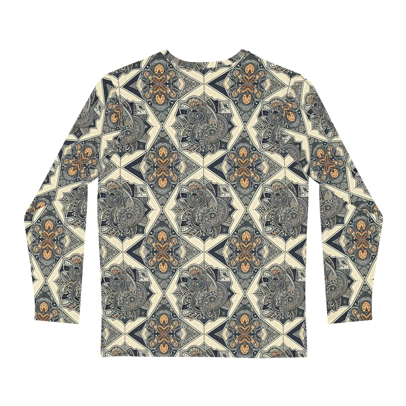 Geometric Pattern Long Sleeve AOP Shirt - Men's Comfort - DipaliZ