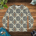 Geometric Pattern Long Sleeve AOP Shirt - Men's Comfort - DipaliZ