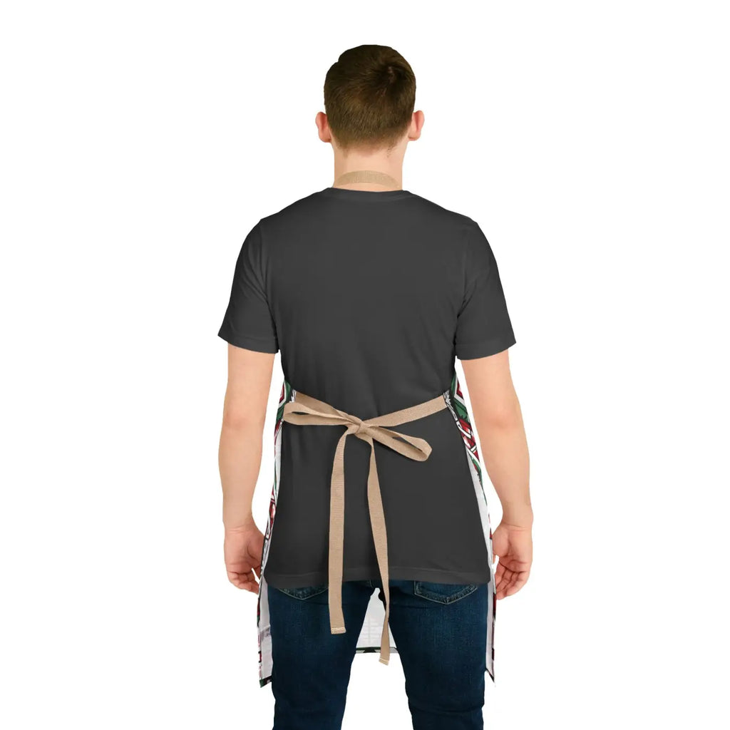 Geometric Pattern Apron - Tie-Back Closure Design - DipaliZ