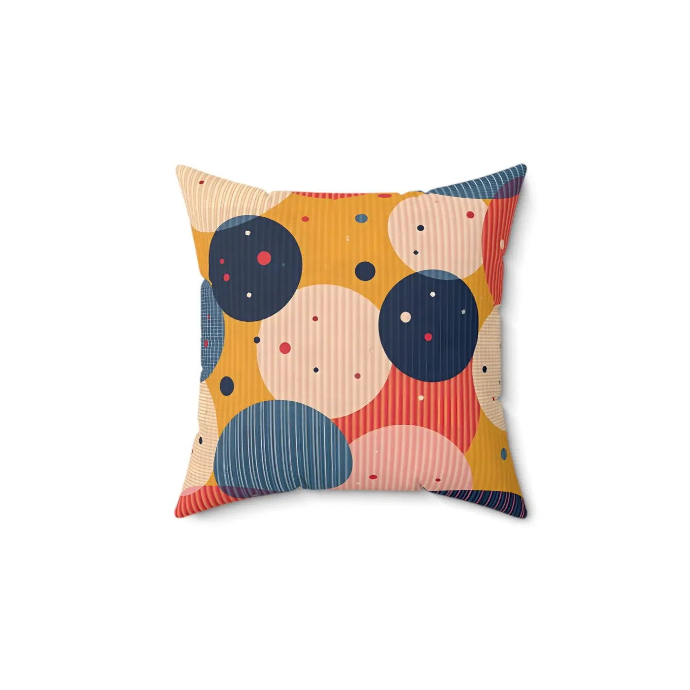Vibrant Spun Polyester Square Pillow - Colorful Home Decor - DipaliZ