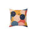 Vibrant Spun Polyester Square Pillow - Colorful Home Decor - DipaliZ