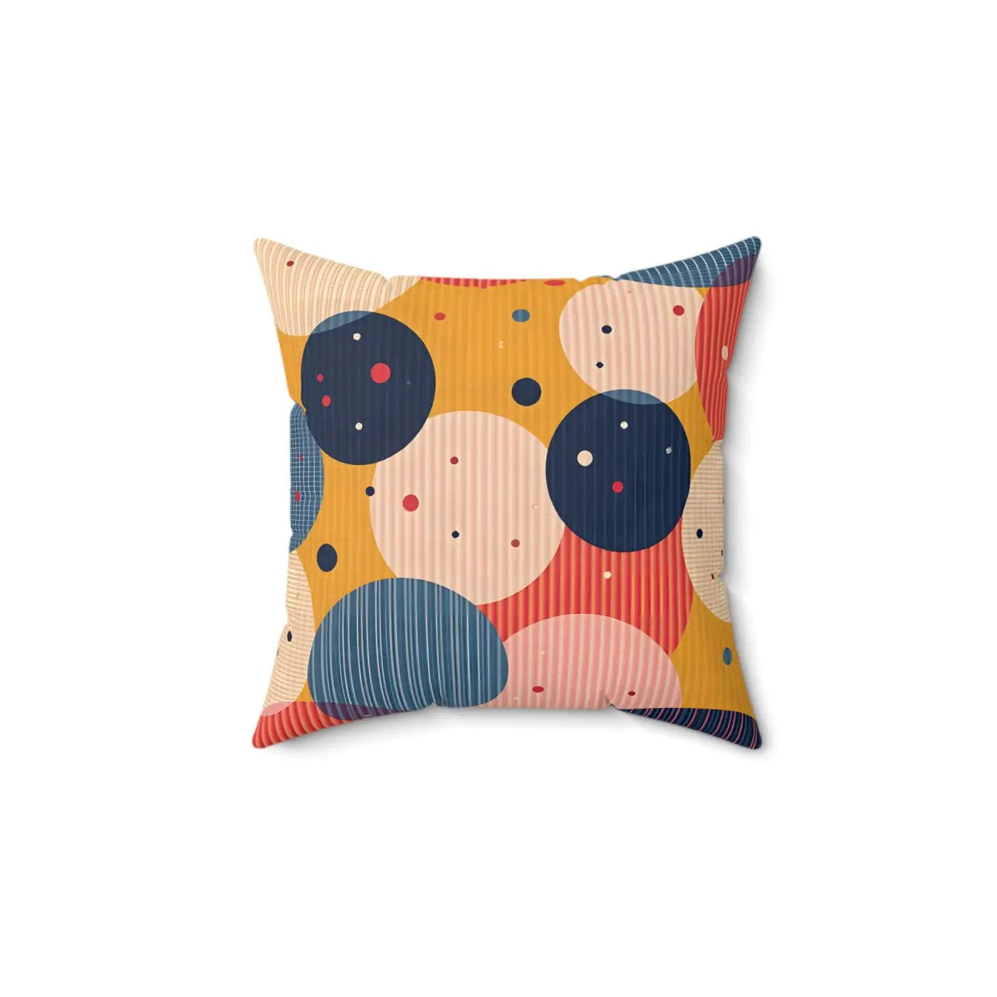 Vibrant Spun Polyester Square Pillow - Colorful Home Decor - DipaliZ