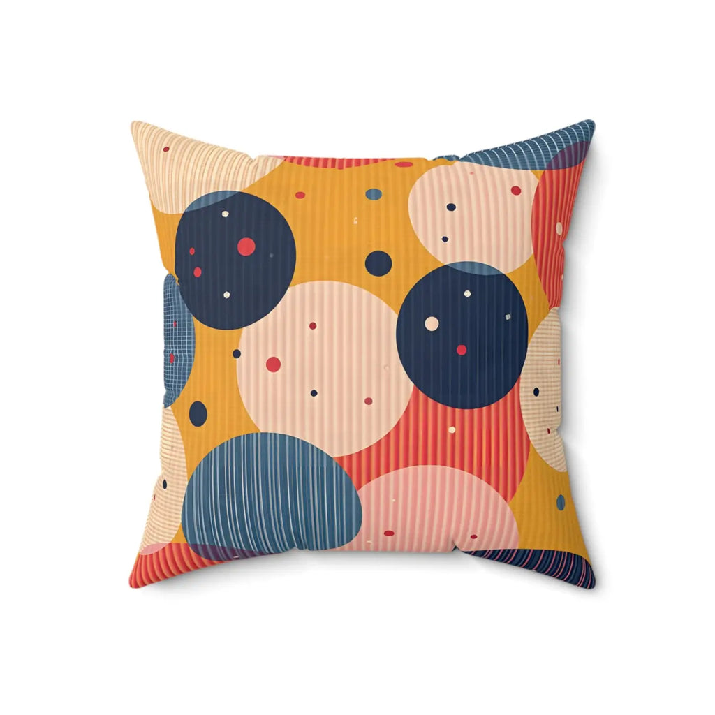 Vibrant Spun Polyester Square Pillow - Colorful Home Decor - DipaliZ