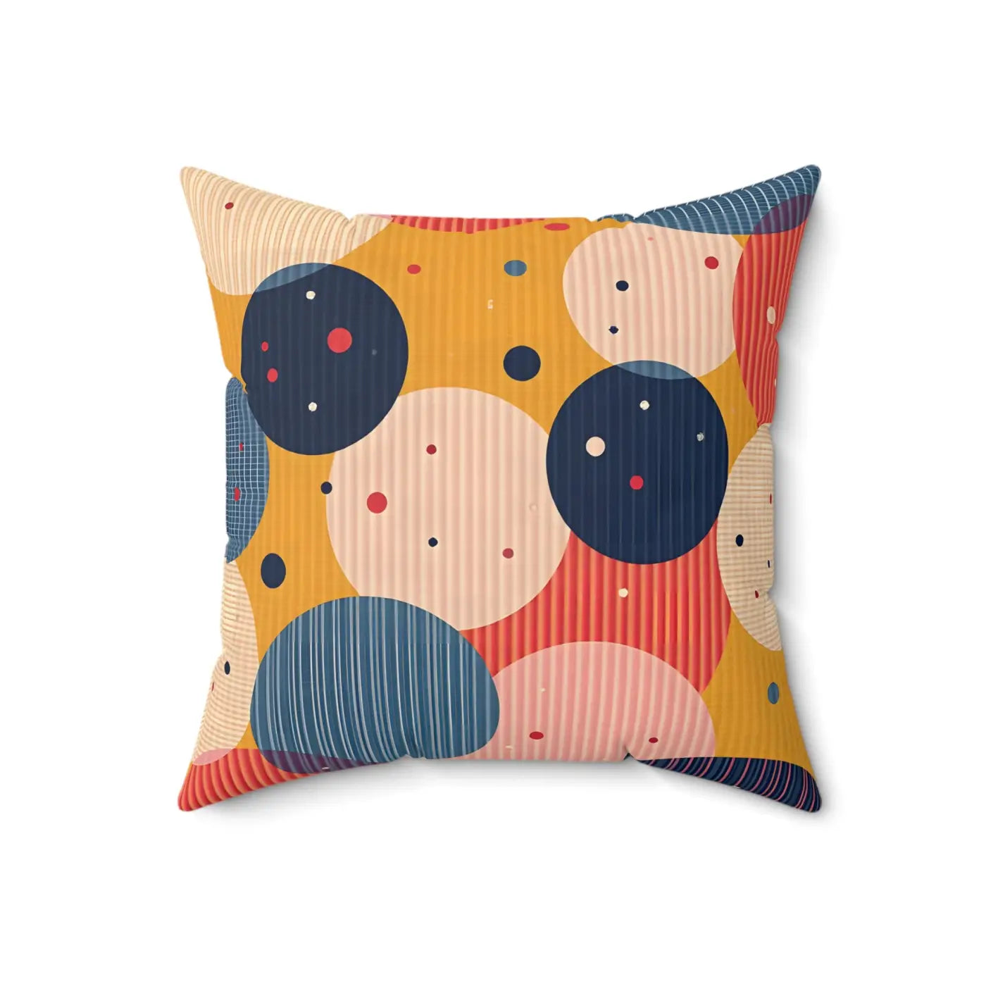 Vibrant Spun Polyester Square Pillow - Colorful Home Decor - DipaliZ