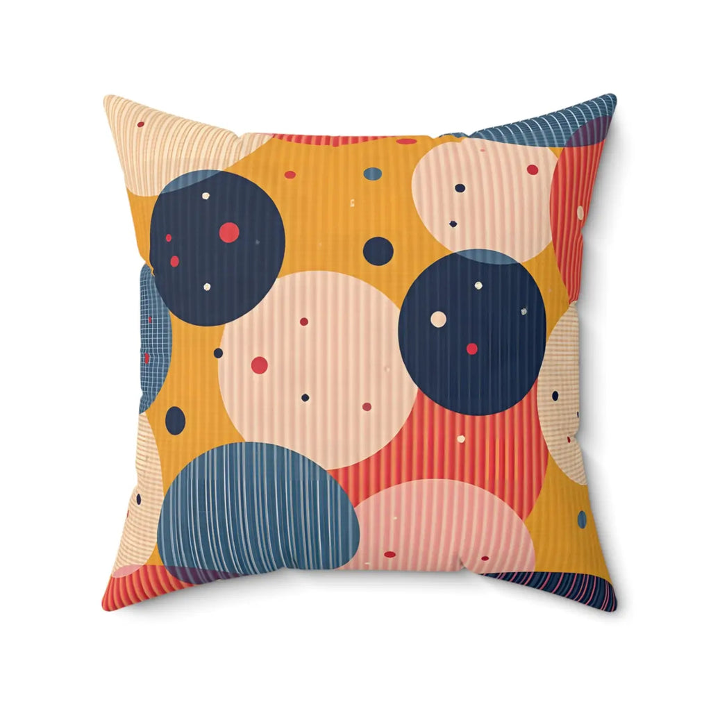 Vibrant Spun Polyester Square Pillow - Colorful Home Decor - DipaliZ