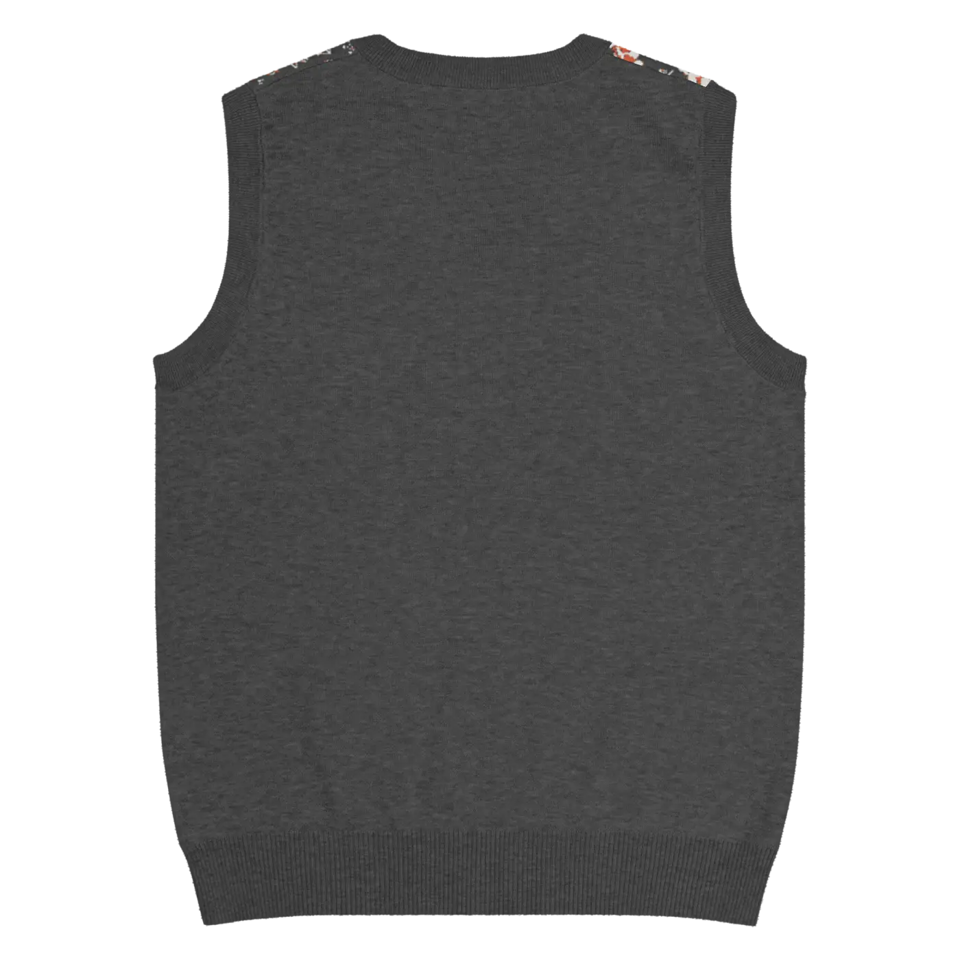Geometric Scaled Pangolin Knit V-Neck Vest - Trendy Outerwear - DipaliZ