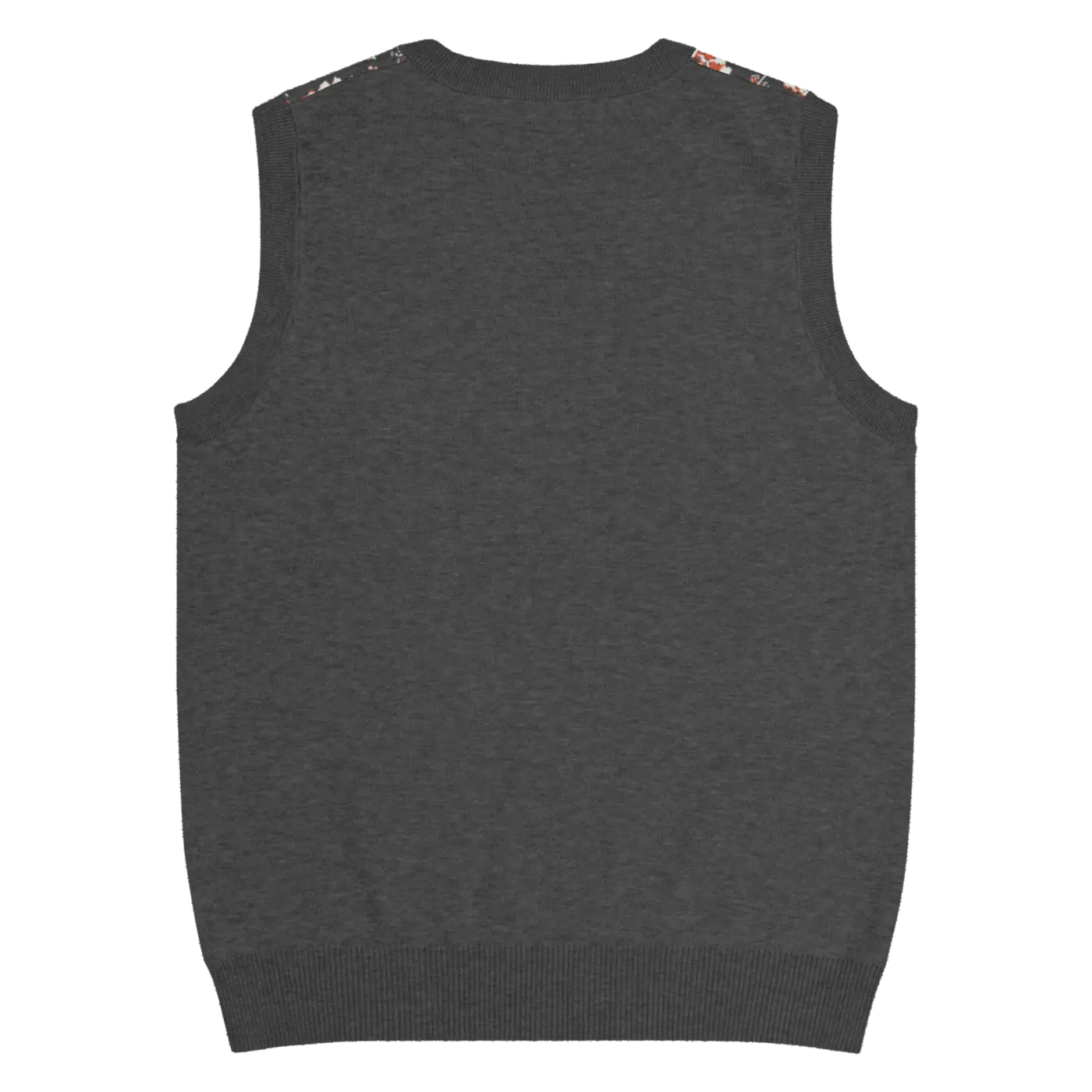 Geometric Scaled Pangolin Knit V-Neck Vest - Trendy Outerwear - DipaliZ