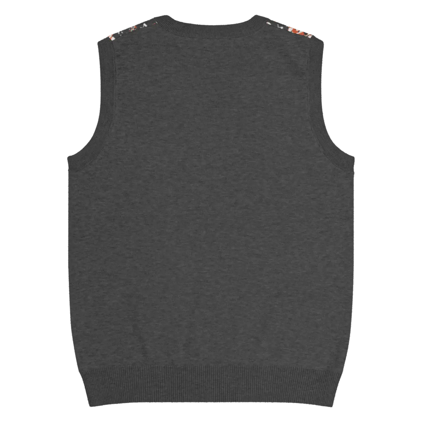 Geometric Scaled Pangolin Knit V-Neck Vest - Trendy Outerwear - DipaliZ