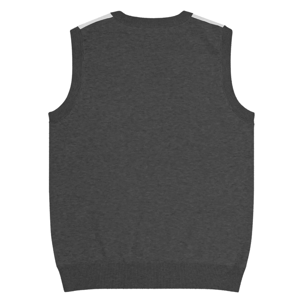 Geometric Scaled Pangolin Knit V-Neck Vest - Trendy Outerwear - DipaliZ
