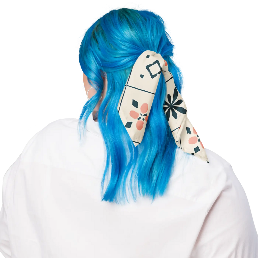 Vibrant Geometrical Floral All-Over Print Bandana - DipaliZ