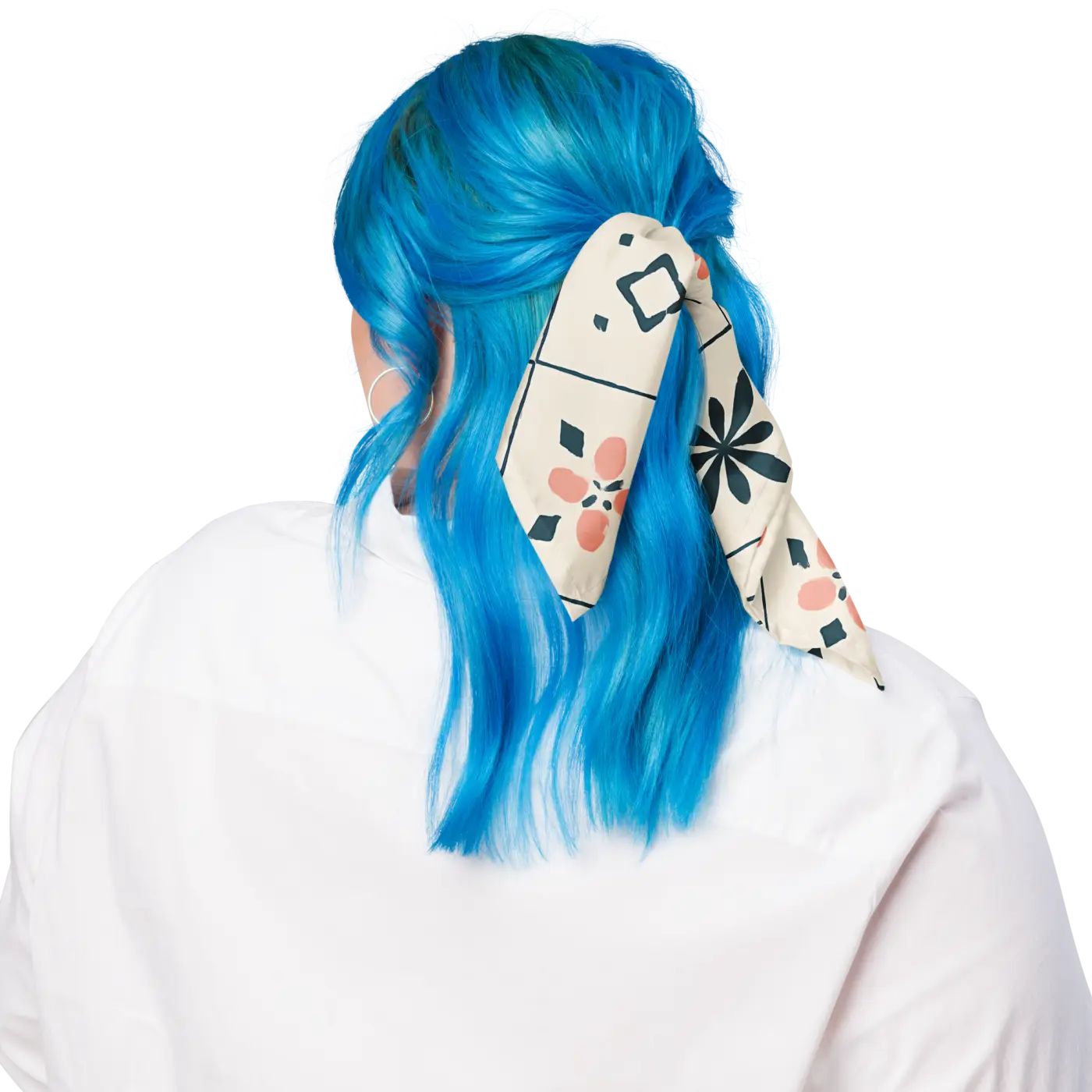 Vibrant Geometrical Floral All-Over Print Bandana - DipaliZ