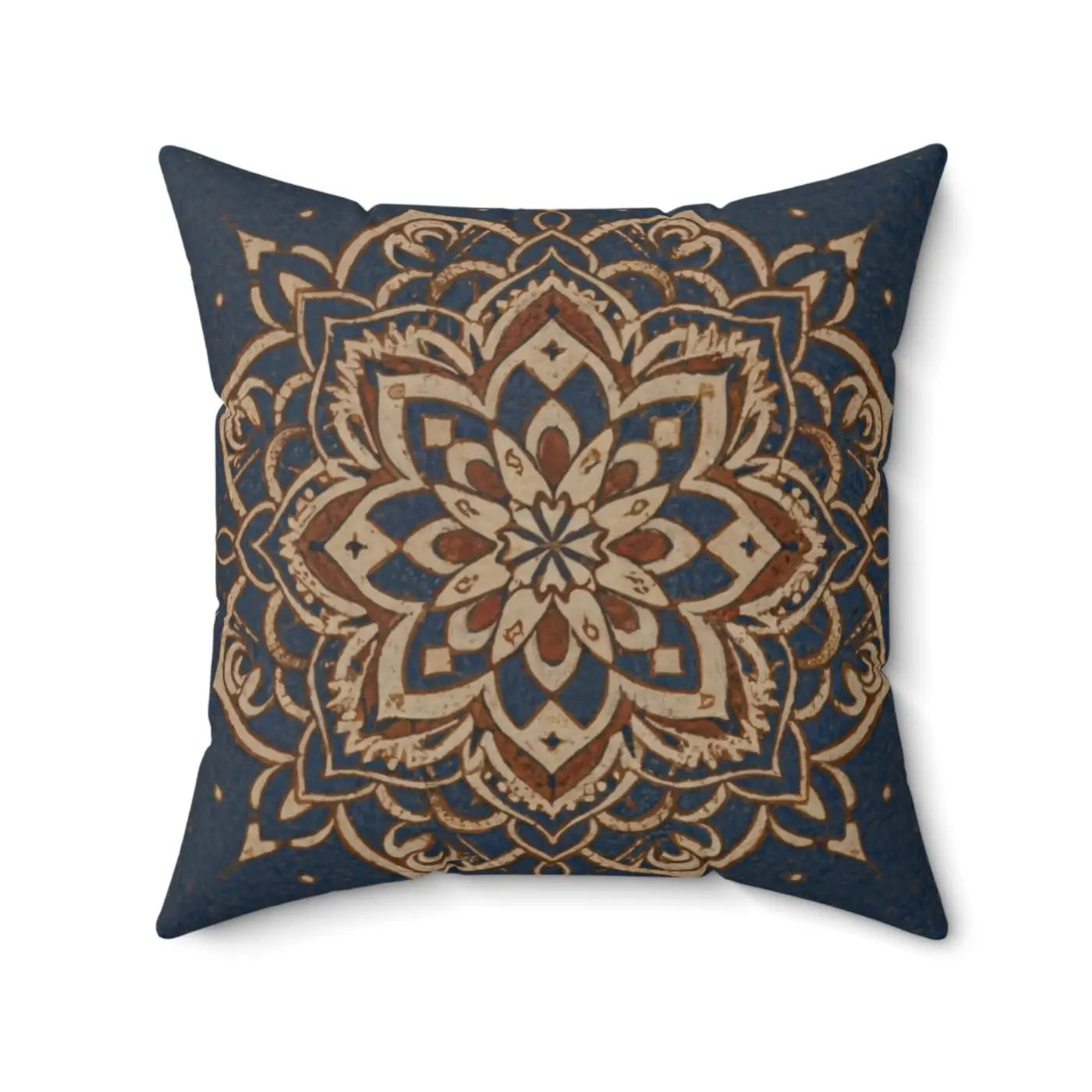 Geometrical Mandal Throw Pillow - Spun Polyester Square - DipaliZ