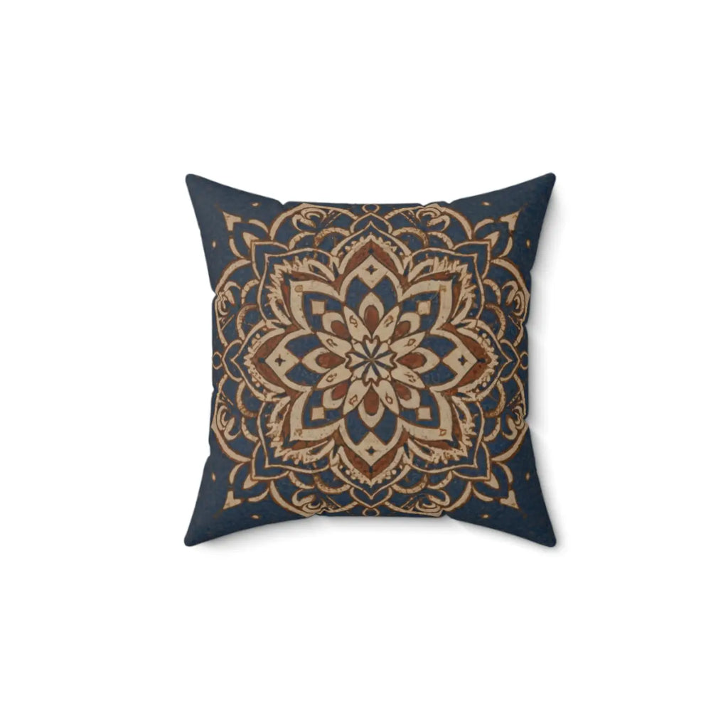 Geometrical Mandal Throw Pillow - Spun Polyester Square - DipaliZ