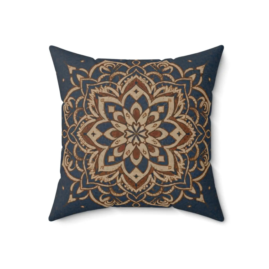 Geometrical Mandal Throw Pillow - Spun Polyester Square - DipaliZ