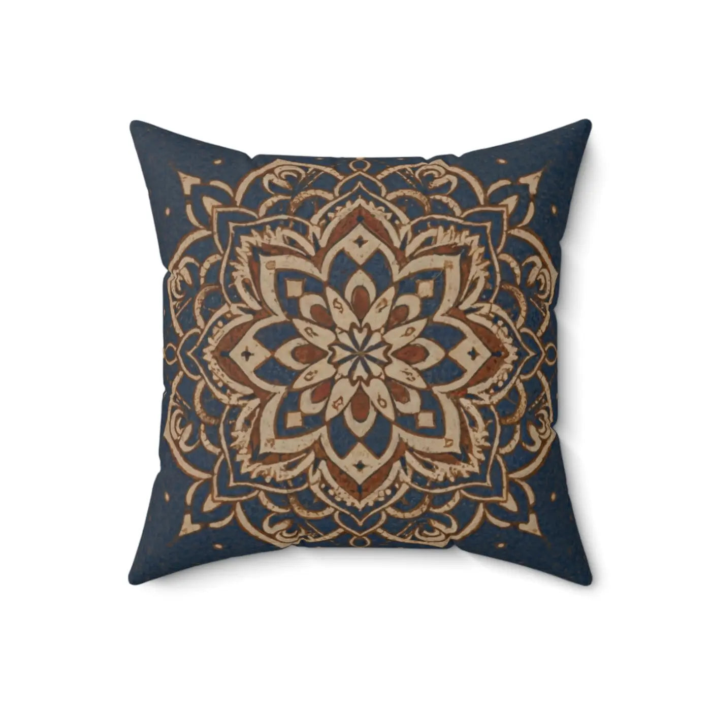 Geometrical Mandal Throw Pillow - Spun Polyester Square - DipaliZ