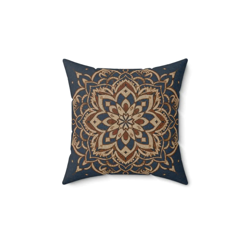 Geometrical Mandal Throw Pillow - Spun Polyester Square - DipaliZ