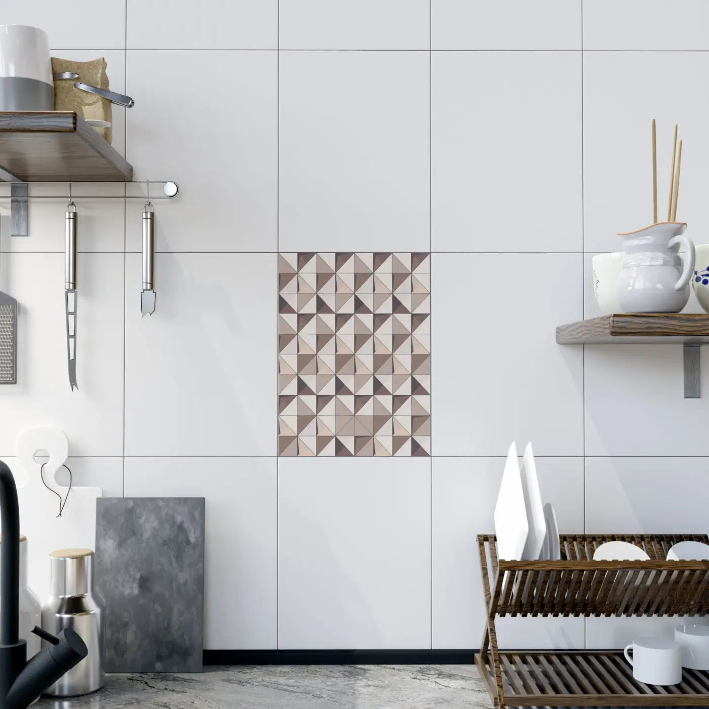 Geometrical Ceramic Photo Tiles - Revive Your Walls - DipaliZ