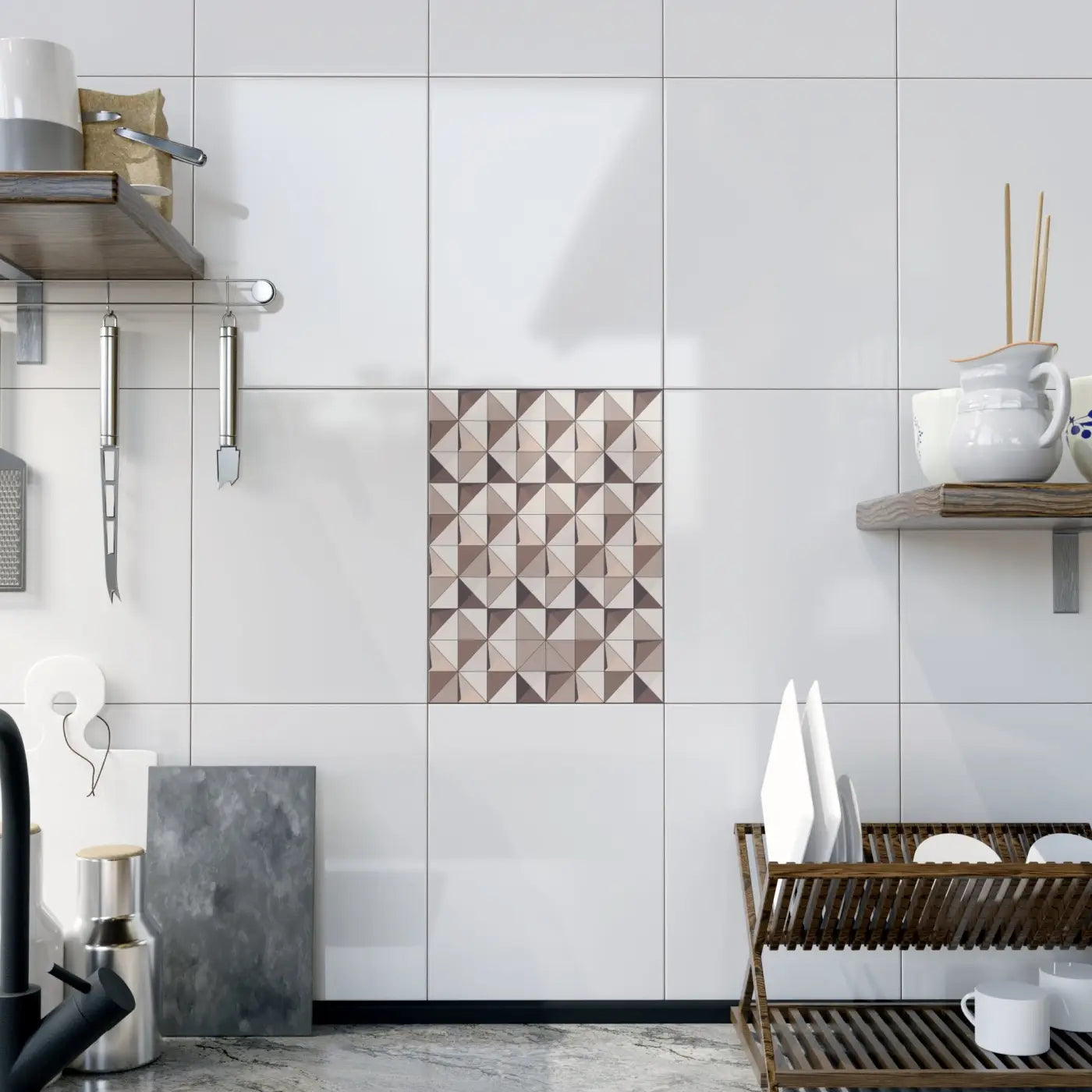 Geometrical Ceramic Photo Tiles - Revive Your Walls - DipaliZ