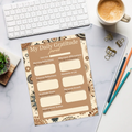 Daily Gratitude Journal - Elegant Pattern Design - DipaliZ